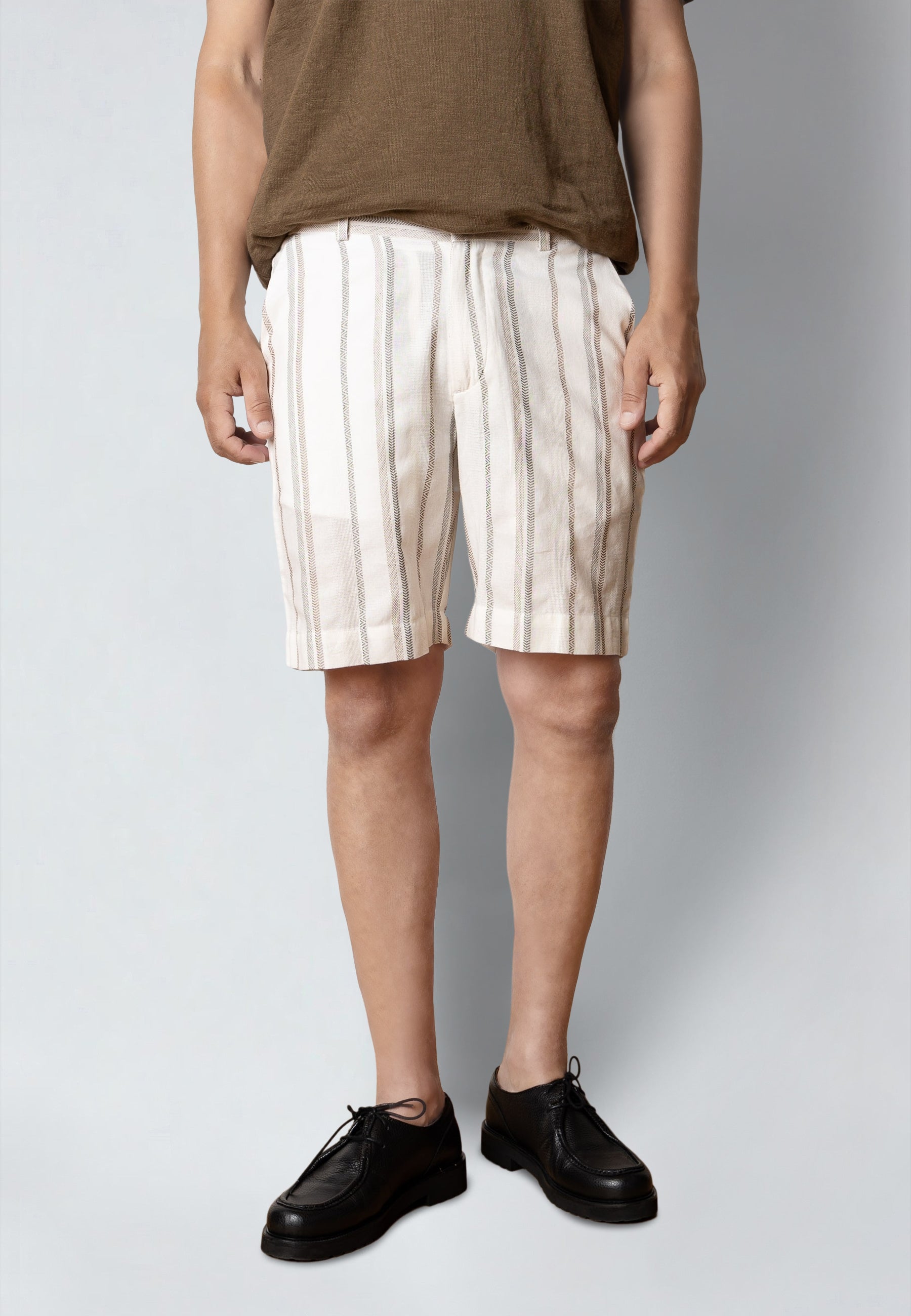 clean-cut-copenhagen-evald-shorts-ecru-baumwolle image 4