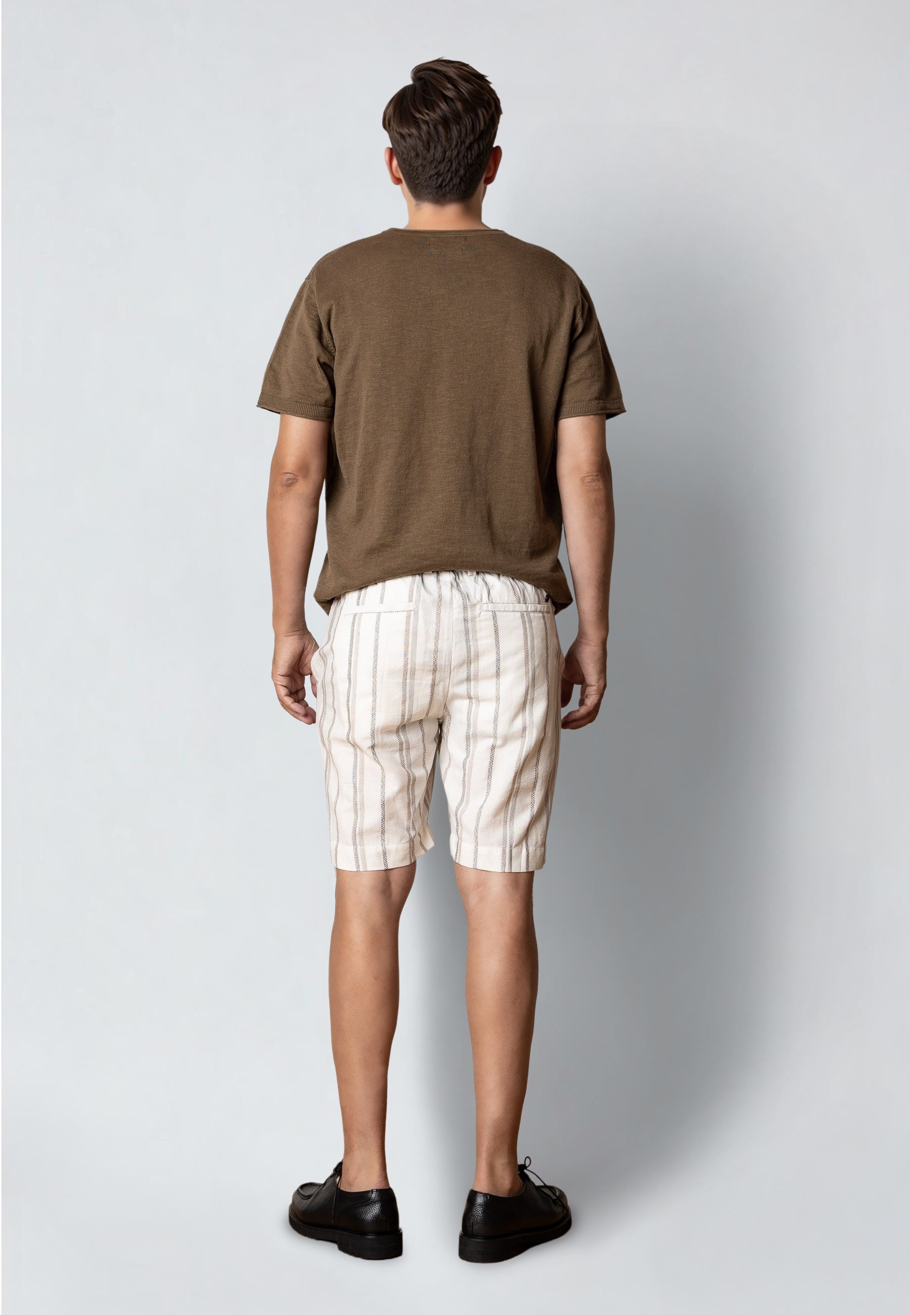 clean-cut-copenhagen-evald-shorts-ecru-baumwolle image 6