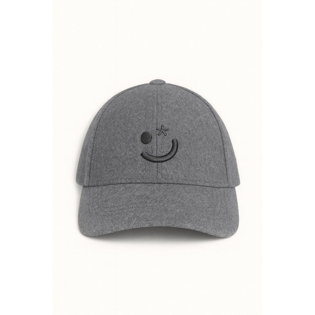 clean-cut-wool-cap-dark-grey-melange-wollmix-one-size image 2