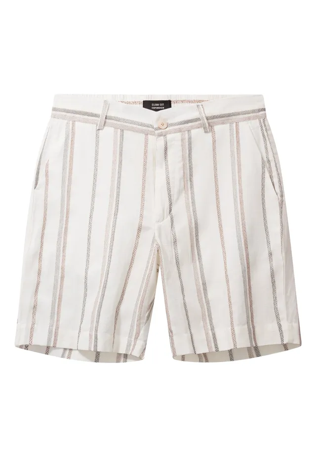 clean-cut-copenhagen-evald-shorts-ecru-baumwolle image 1