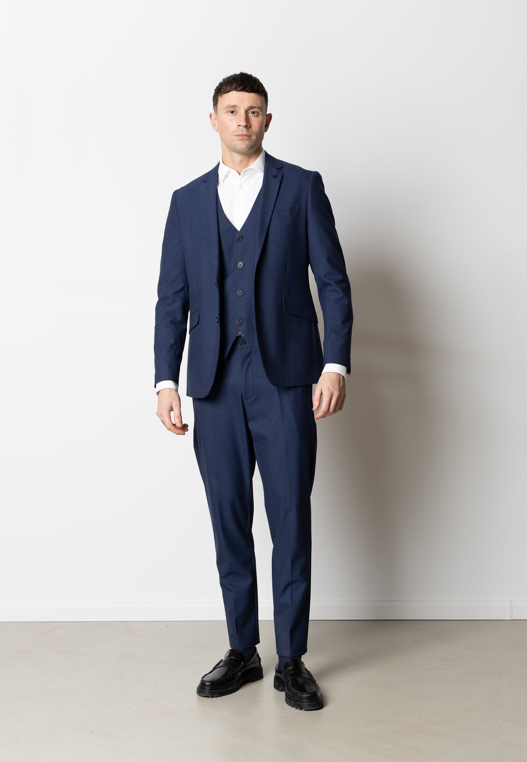 clean-cut-copenhagen-louis-xo-blazer-mid-blue-wolle image 3
