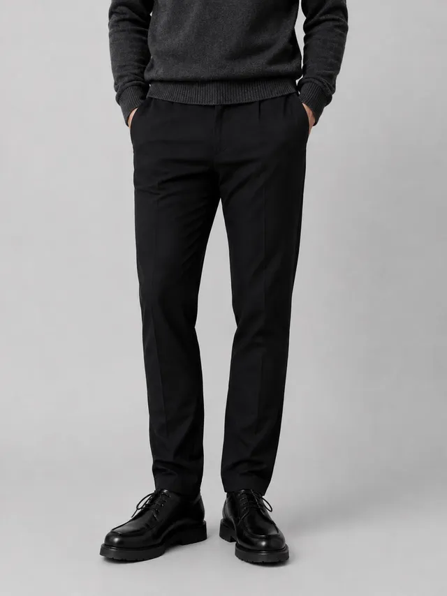 clean-cut-copenhagen-brendon-jersey-pants-hose-schwarz-stretch image 1