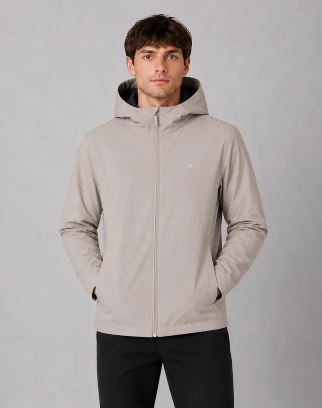 clean-cut-copenhagen-noah-jacke-brindle-beige-wasserdicht image 1