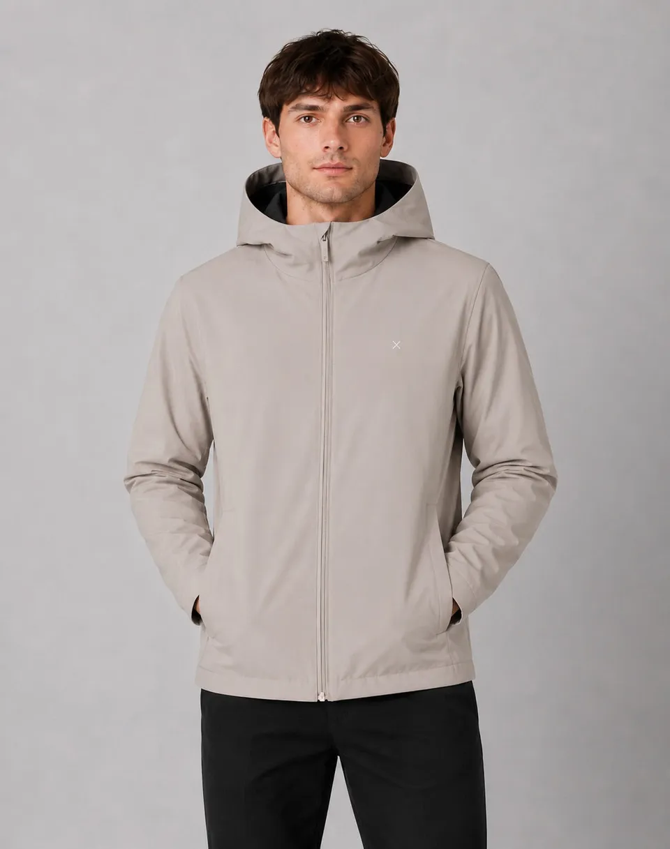 clean-cut-copenhagen-noah-jacke-brindle-beige-wasserdicht image 1