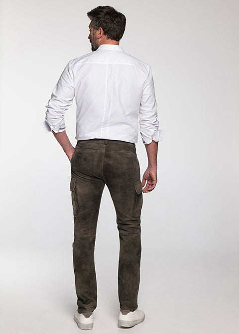 beckert-cooper-lange-lederhose-roggen-ziegenvelours image 3