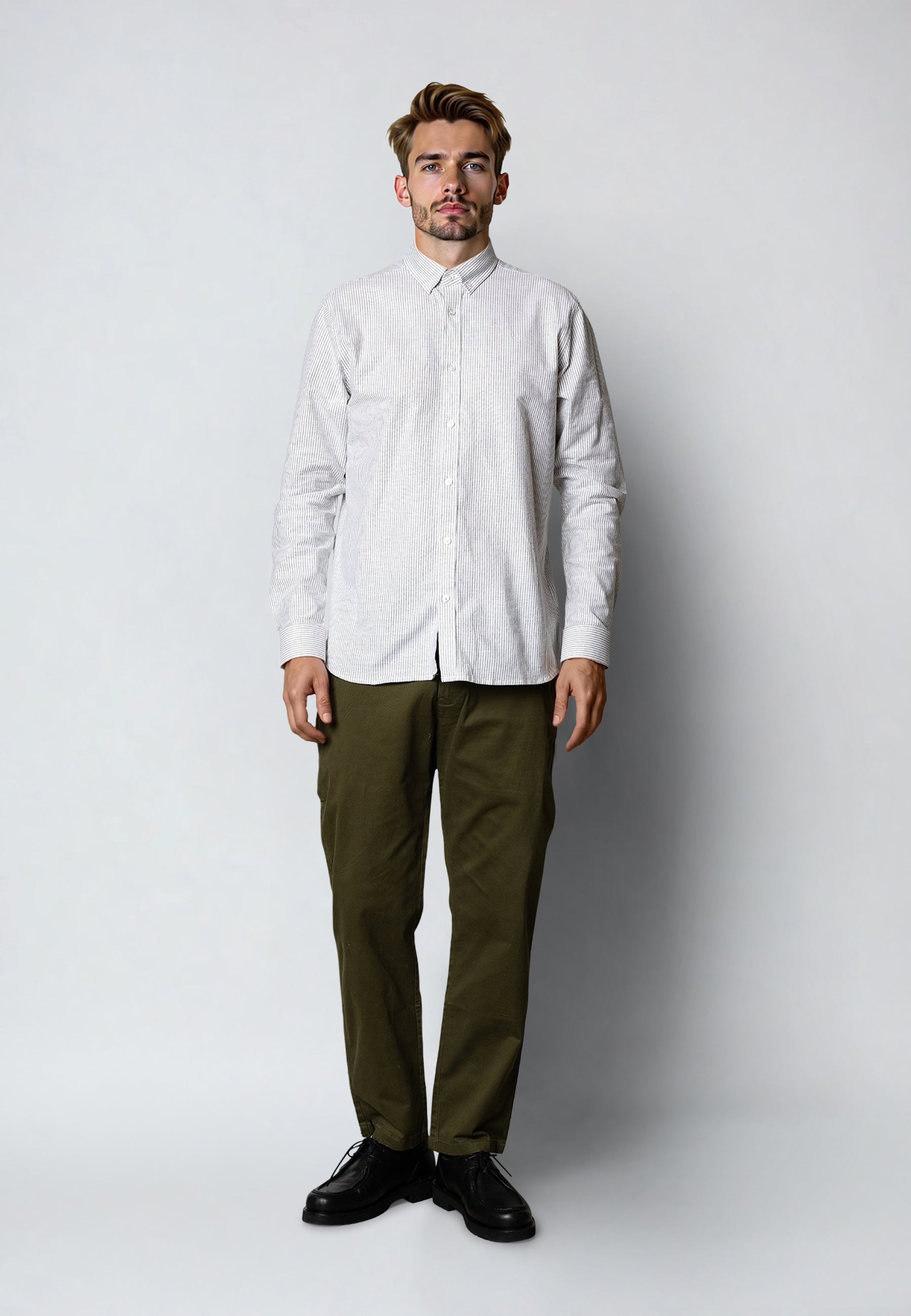 clean-cut-copenhagen-chino-herren-army-twill-regular-stretch image 2
