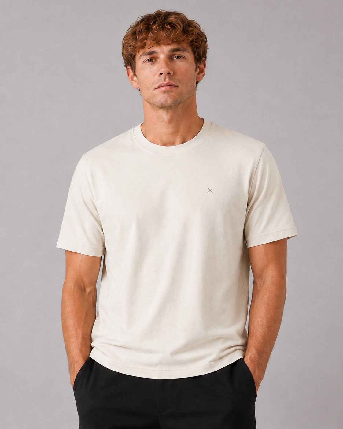 clean-cut-copenhagen-stable-t-shirt-ecru-baumwolle image 1