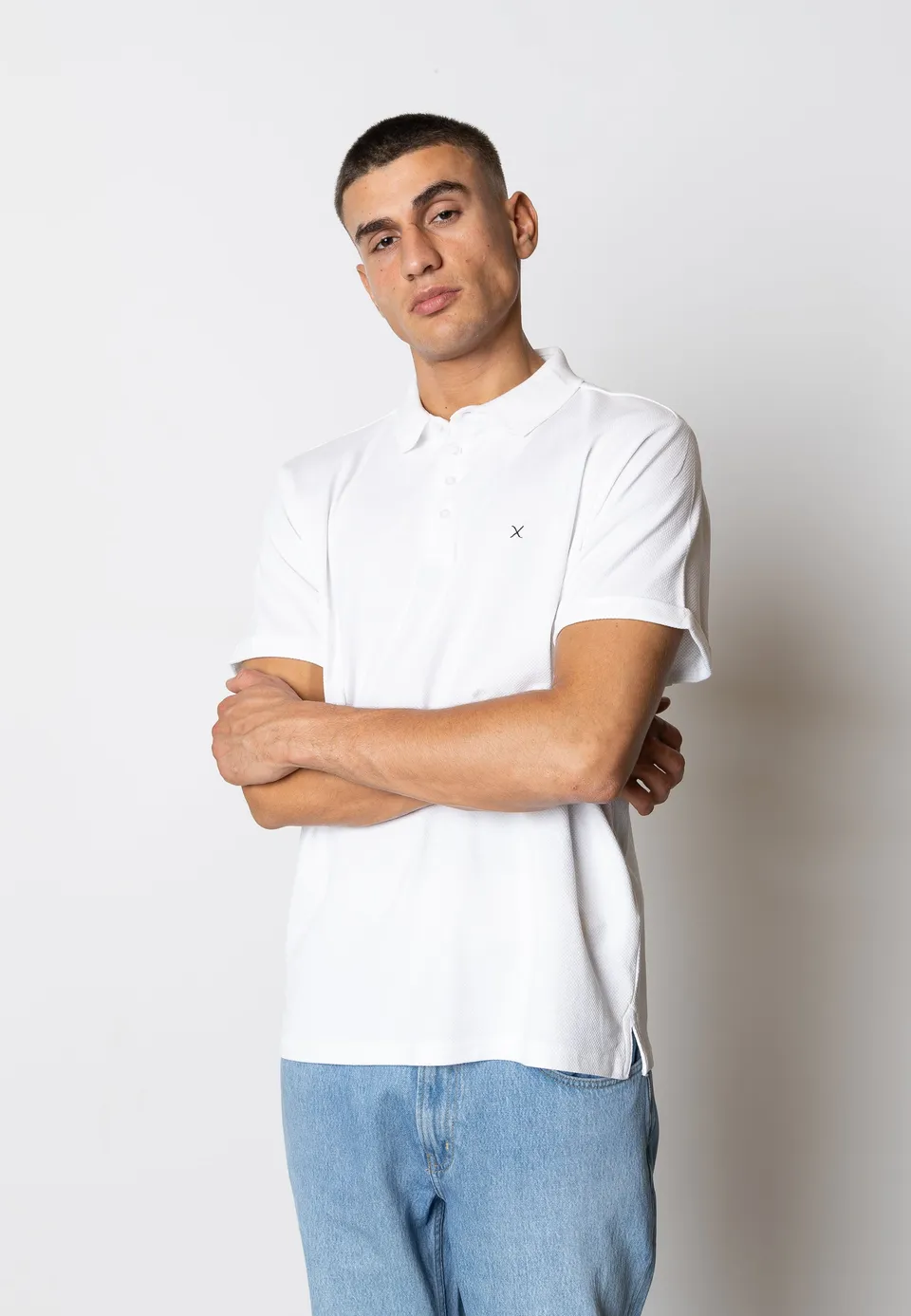 clean-cut-copenhagen-silkeborg-polo-wei-baumwolle-stretch image 1