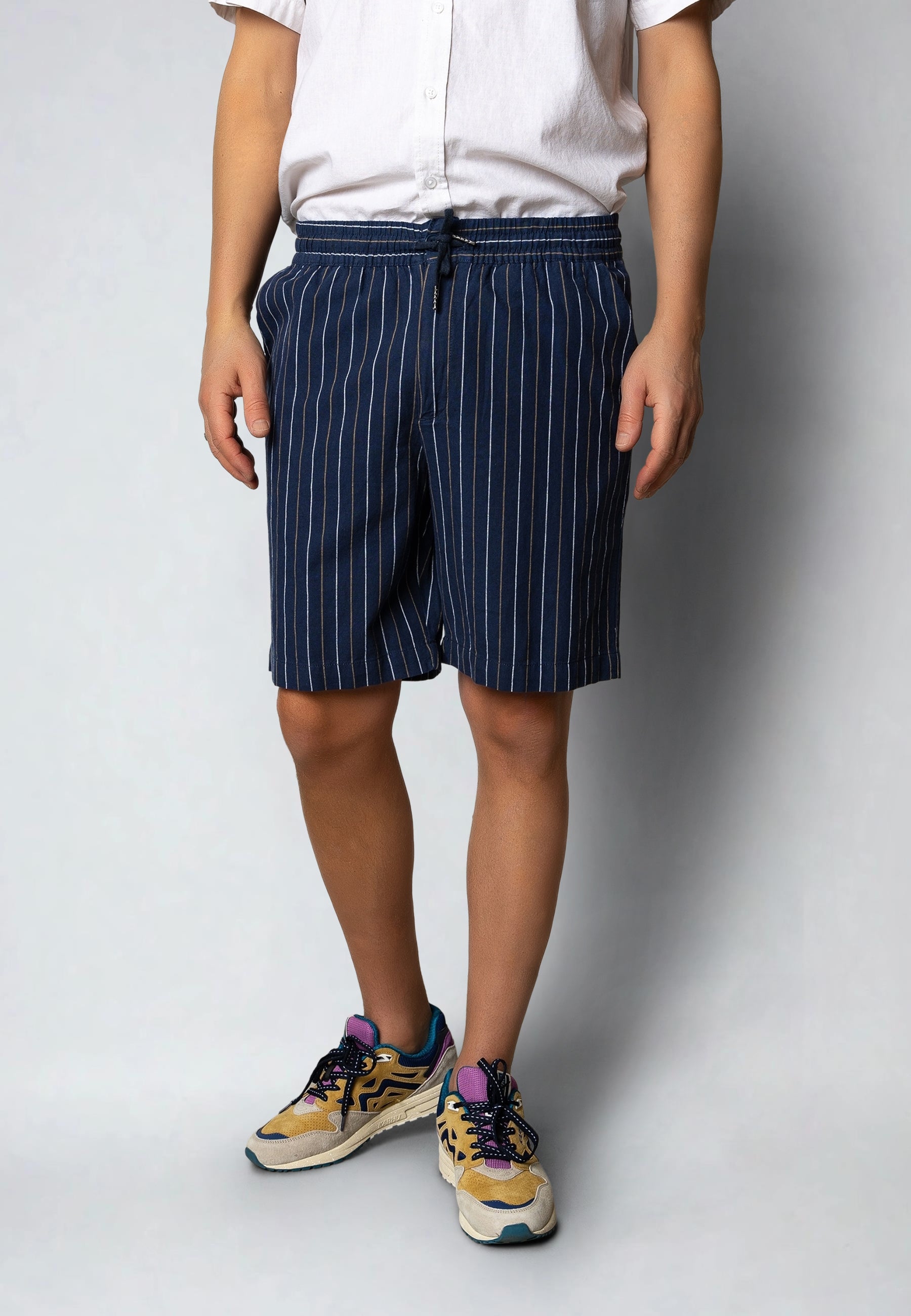 clean-cut-copenhagen-ran-linen-shorts-leinen-navy-gestreift image 1