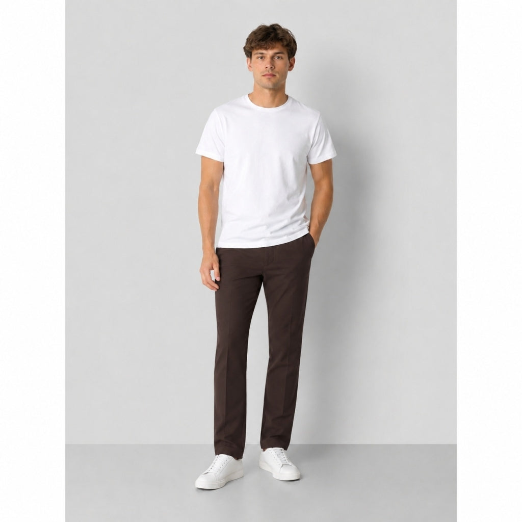 clean-cut-copenhagen-barcelona-flannel-pant-hose-dunkelbraun-relaxed-fit image 2