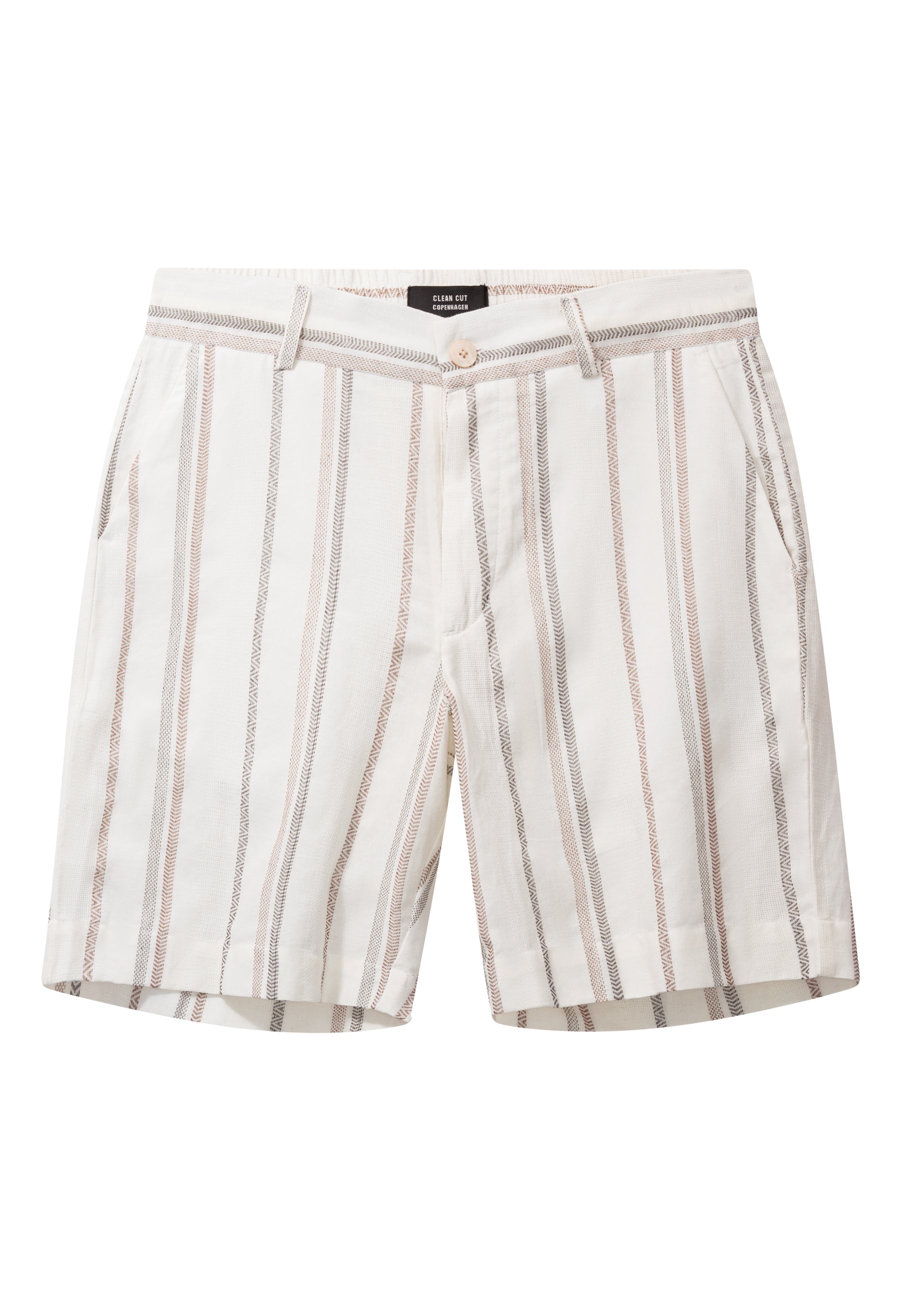 clean-cut-copenhagen-evald-shorts-ecru-baumwolle image 1