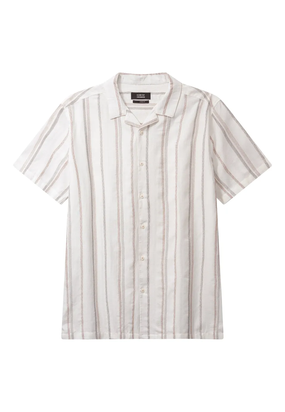 clean-cut-copenhagen-evald-s-s-shirt-herren-ecru image 1