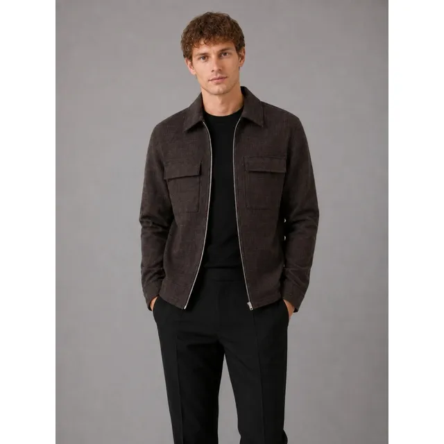 clean-cut-copenhagen-sigurd-jacke-braun-kariert-overshirt image 1