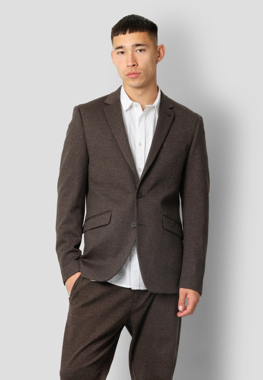 clean-cut-copenhagen-milano-stretch-jersey-blazer-braun-melange-48 image 1