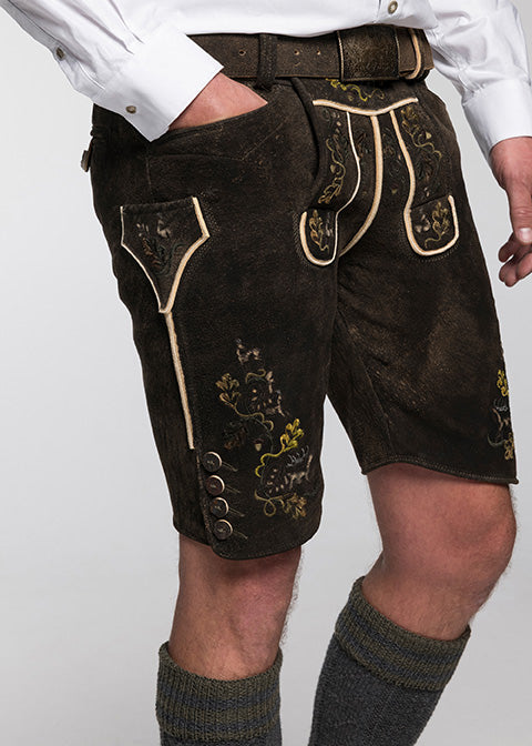 beckert-hochk-nig-hirschlederhose-altleder-gr-n-vintage image 2