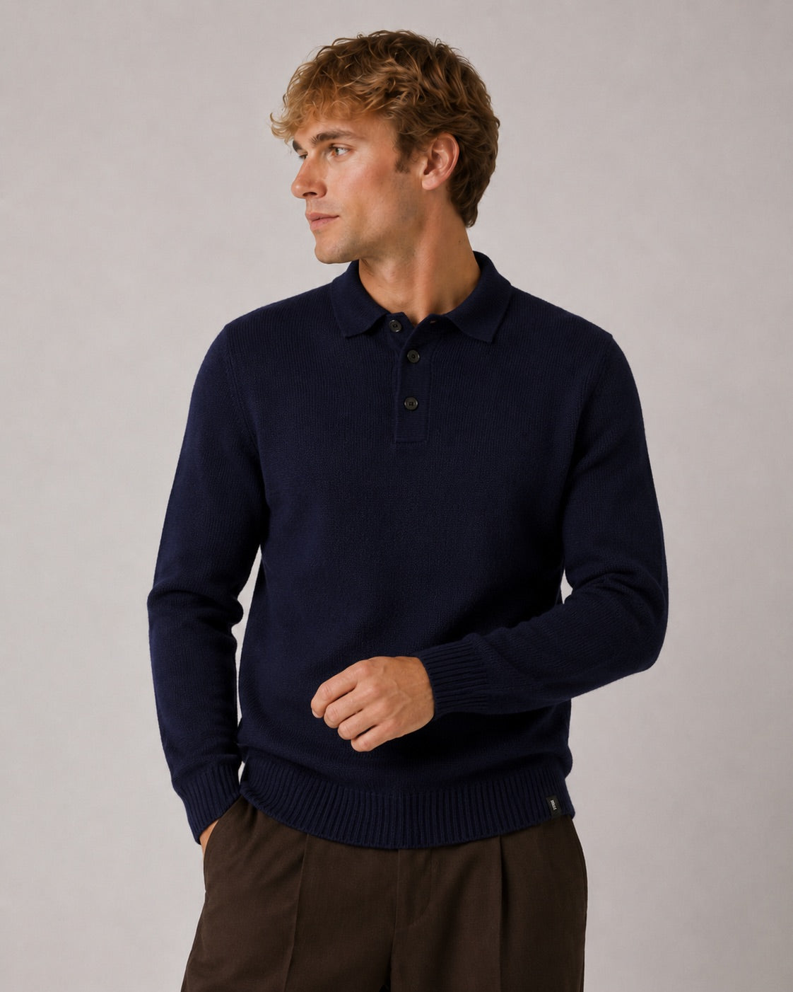 clean-cut-copenhagen-vester-strickpolo-herren-dunkelblau image 1