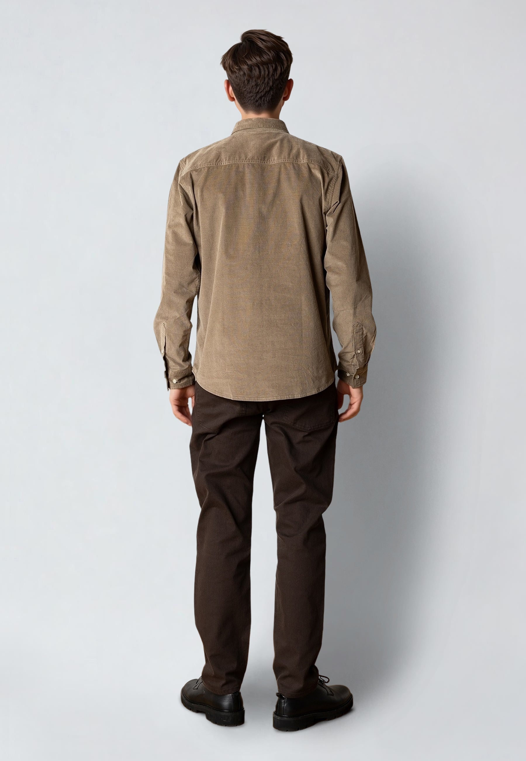 clean-cut-copenhagen-ferris-cordhemd-herren-beige image 4