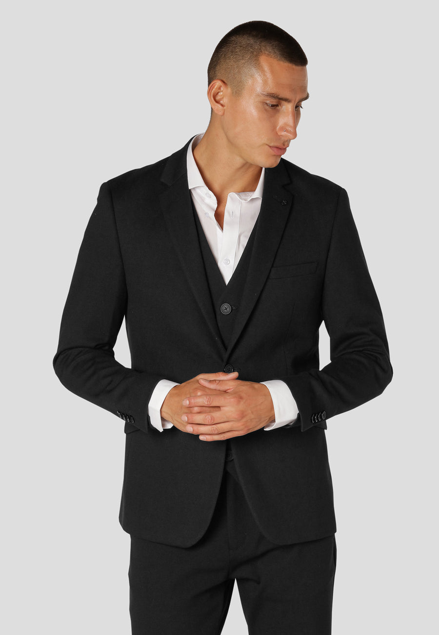 clean-cut-copenhagen-milano-jersey-blazer-schwarz-stretch image 1