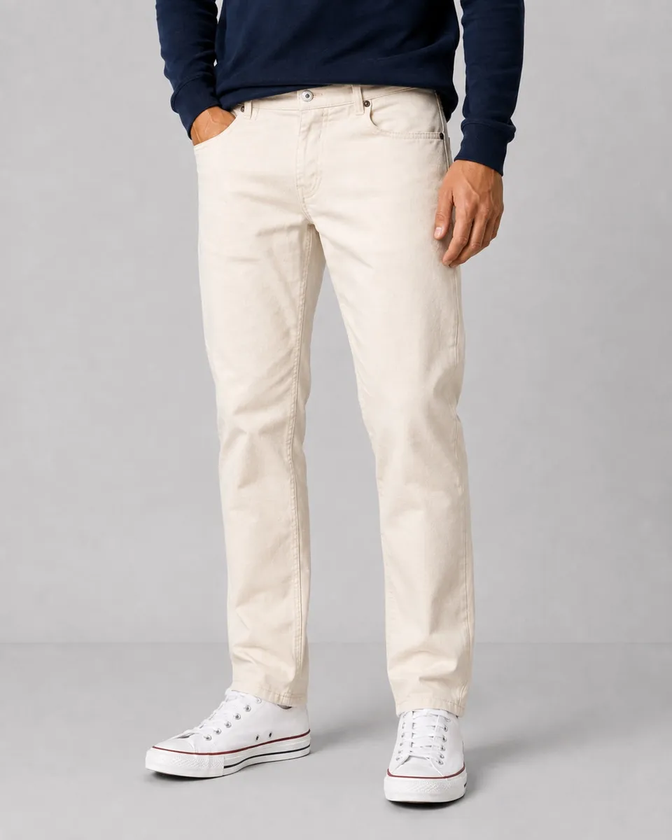 clean-cut-copenhagen-london-hose-herren-ecru-straight image 1