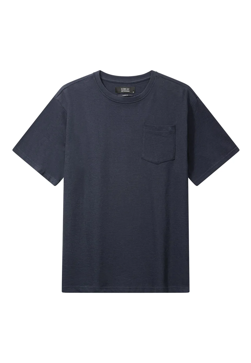 clean-cut-copenhagen-calton-t-shirt-herren-dunkelblau-brusttasche image 1