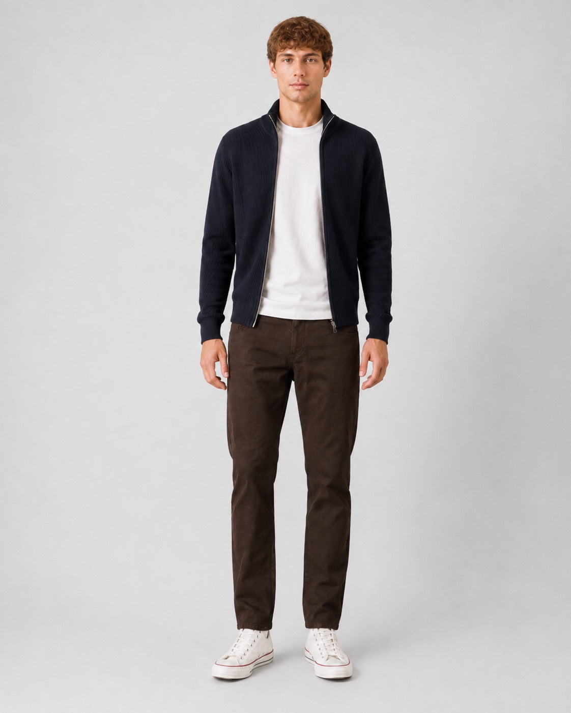 clean-cut-copenhagen-london-straight-5-pocket-hose-dunkelbraun-stretch image 3