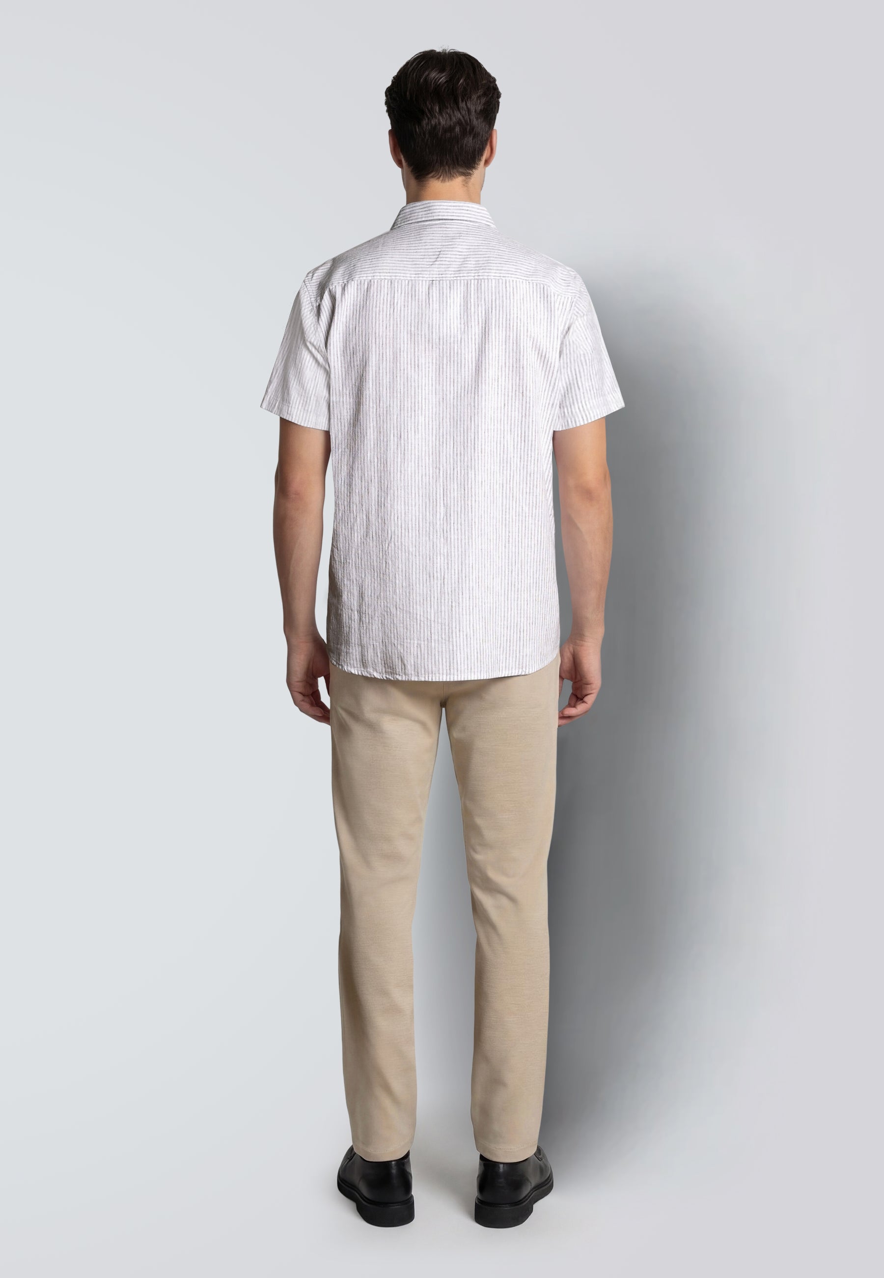 clean-cut-copenhagen-luca-kurzarmhemd-wei-leinen-streifen image 6
