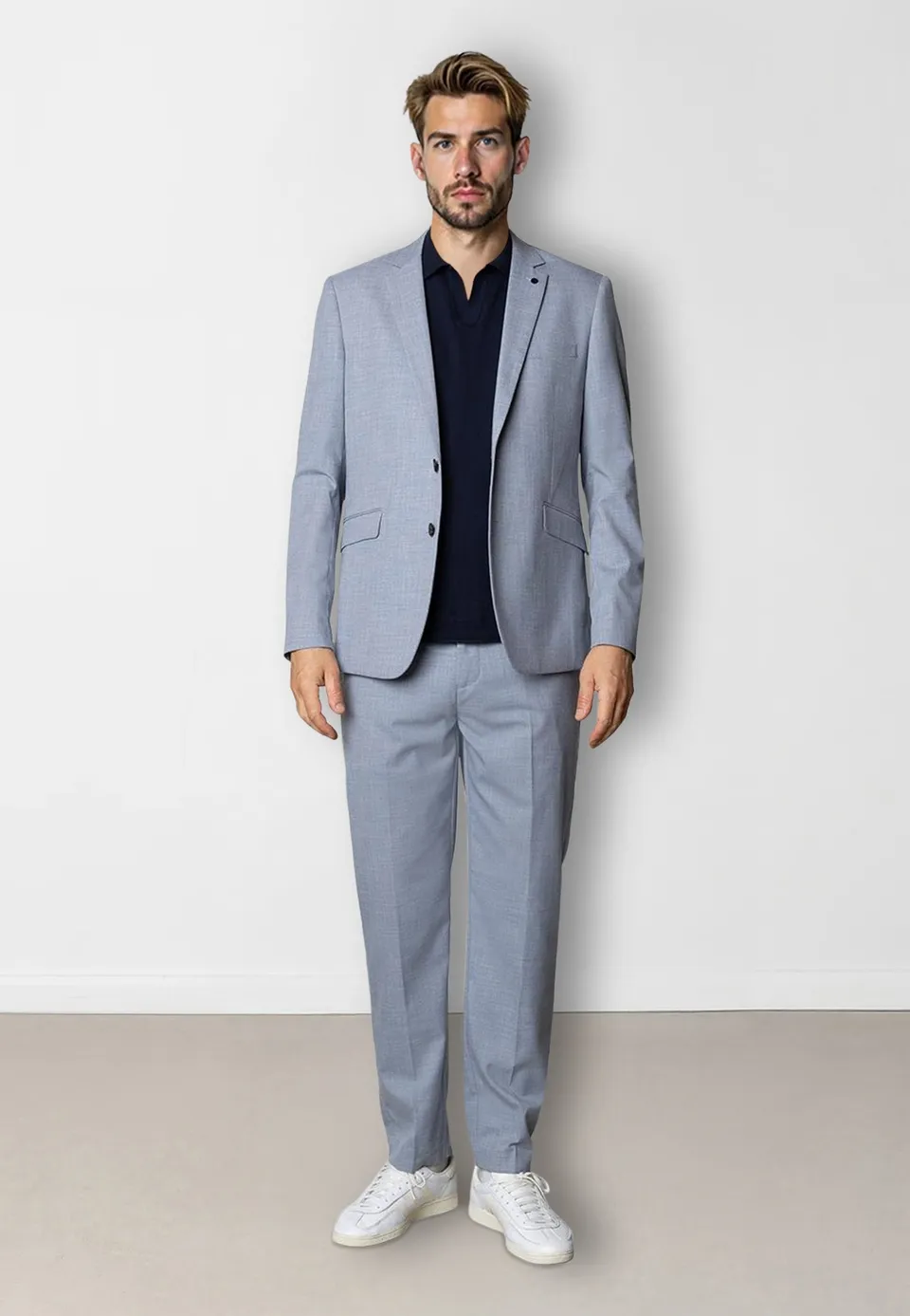 clean-cut-copenhagen-william-hose-herren-hellblau-melange-locker image 1