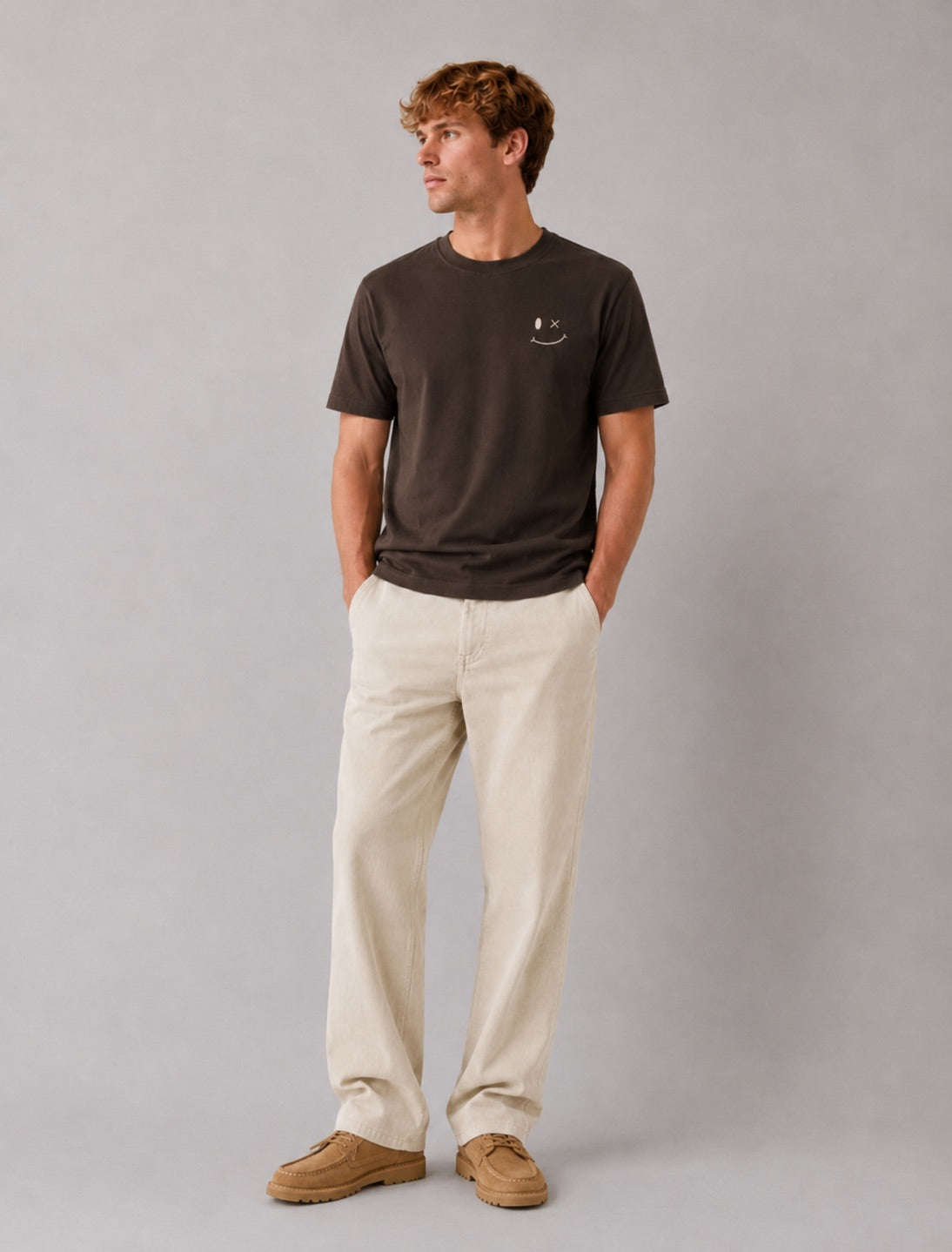 clean-cut-copenhagen-patrick-bio-t-shirt-dunkelbraun image 2