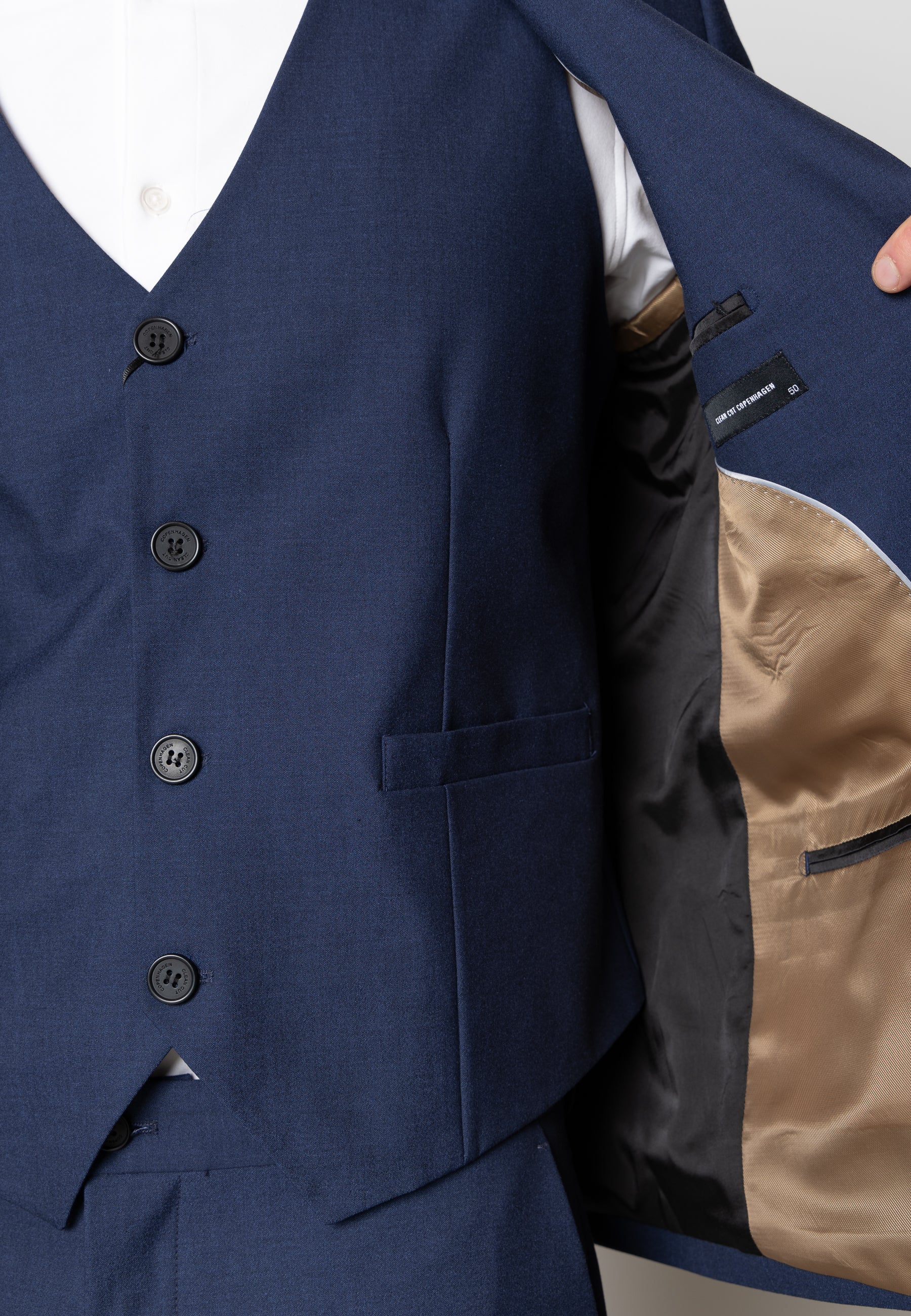 clean-cut-copenhagen-louis-xo-blazer-mid-blue-wolle image 5