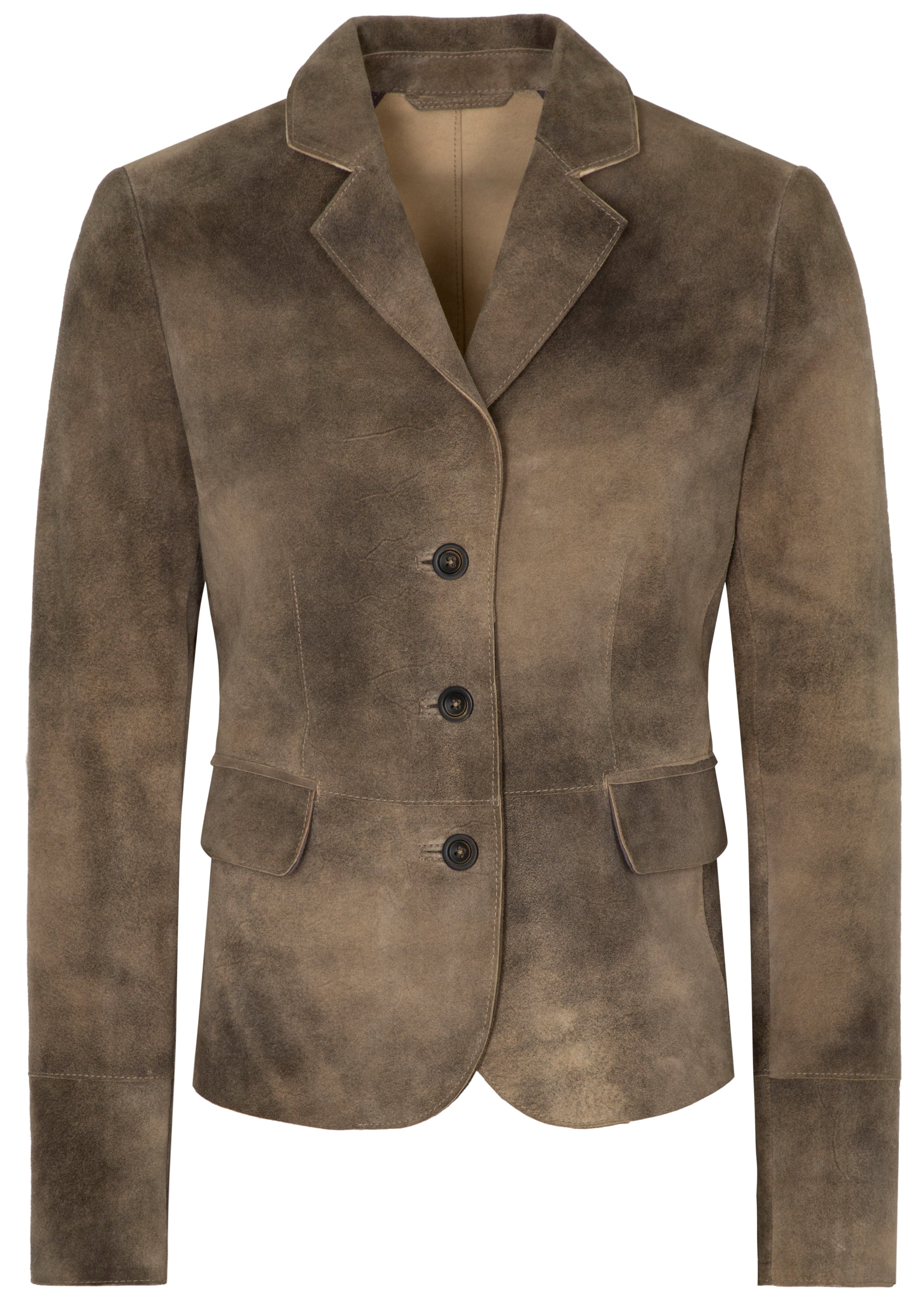 beckert-jacken-crista-lederjacke-smoke-blazer-schmal image 5
