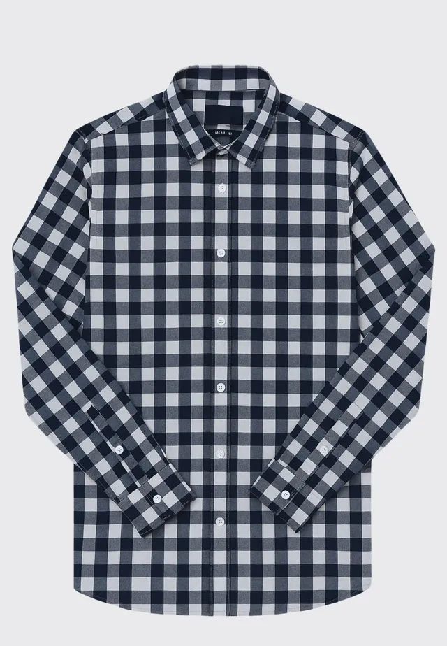 clean-cut-copenhagen-skovlund-hemd-herren-navy-kariert image 1
