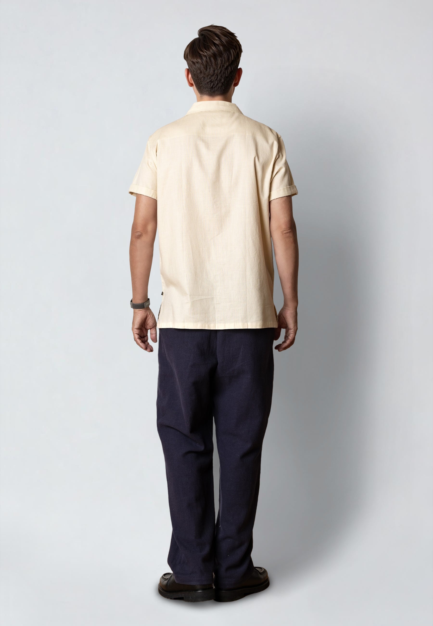 clean-cut-copenhagen-florence-hose-herren-navy-leinen-relaxed image 4