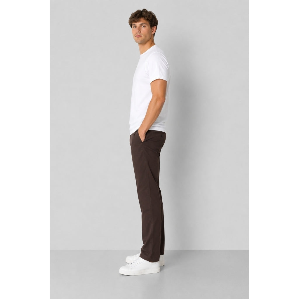 clean-cut-copenhagen-barcelona-flannel-pant-hose-dunkelbraun-relaxed-fit image 3