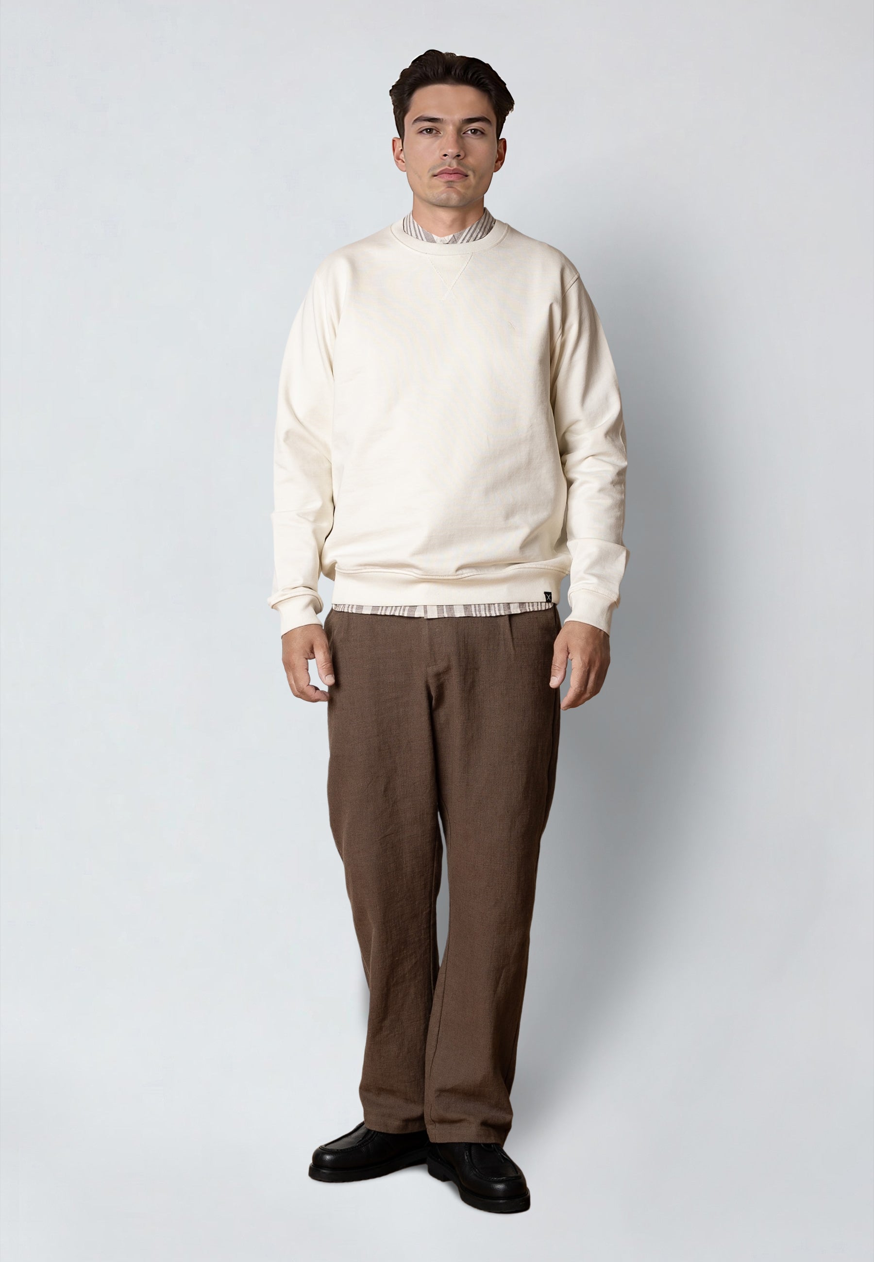 clean-cut-copenhagen-stable-sweatshirt-herren-ecru-400g image 1