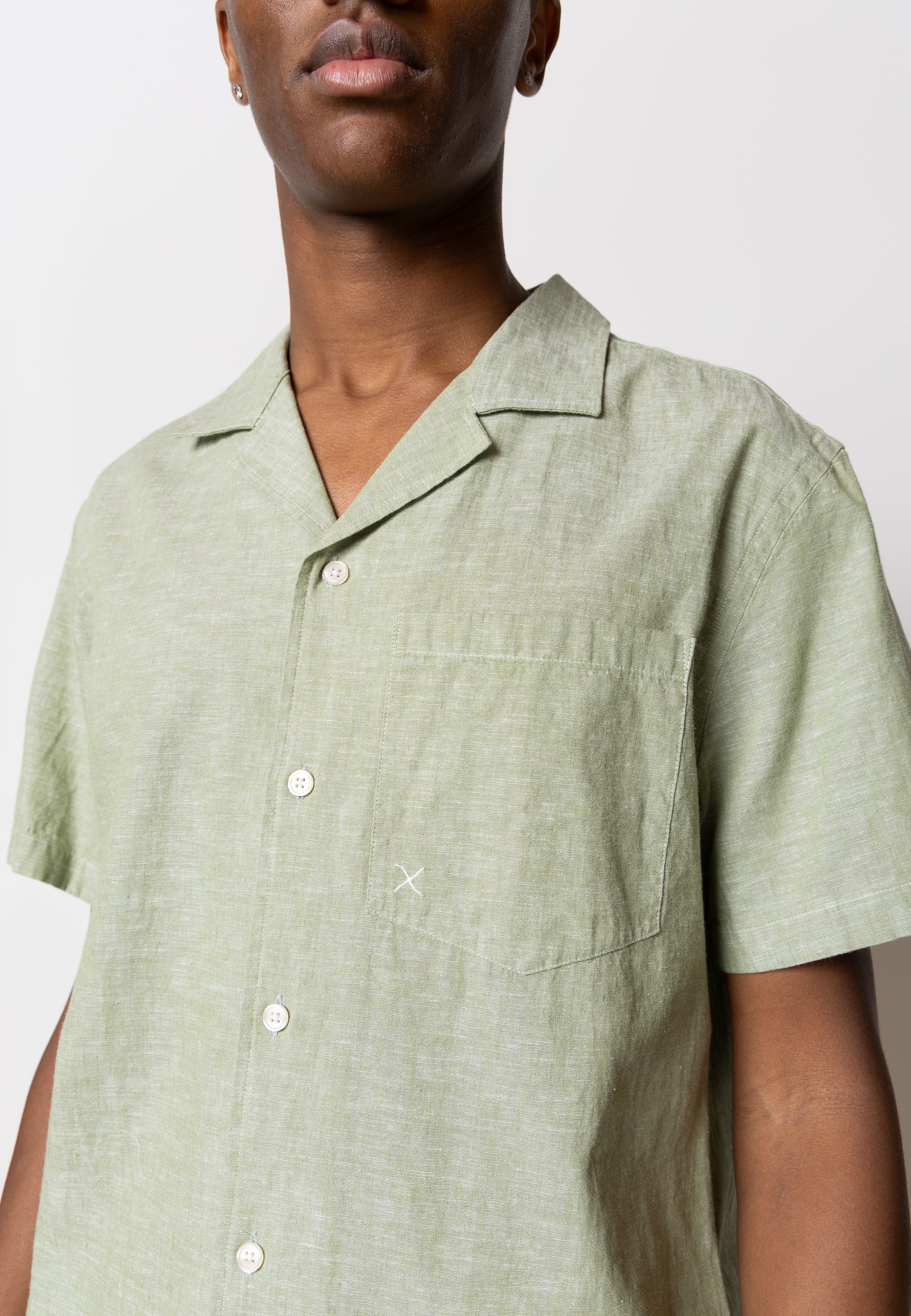 clean-cut-copenhagen-giles-leinenhemd-gr-n-melange-s image 3