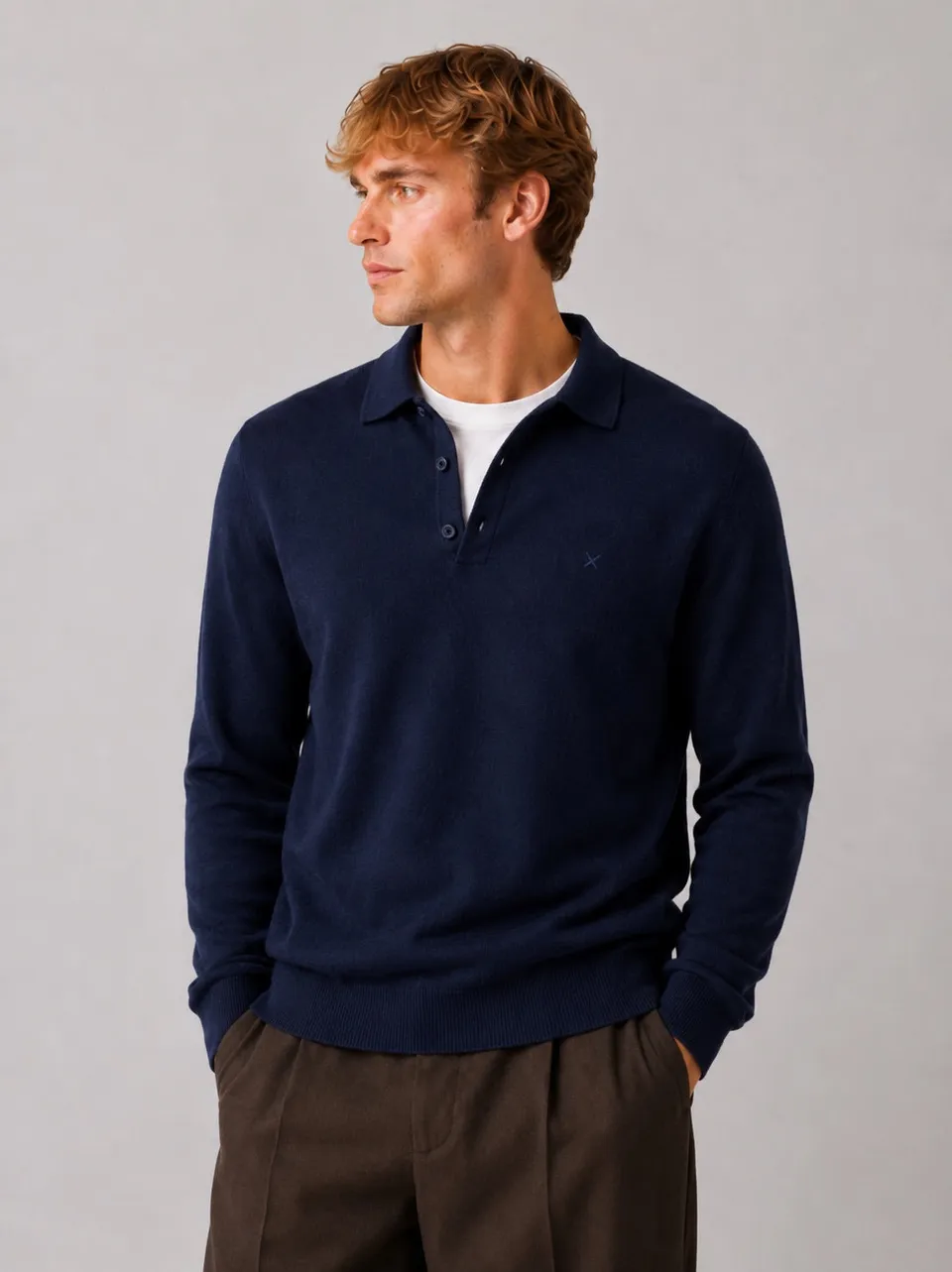 clean-cut-copenhagen-merino-polo-strickpolo-herren-navy image 1