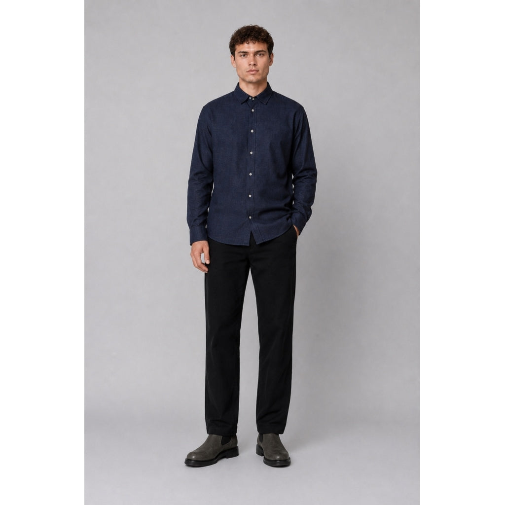 clean-cut-copenhagen-eske-flanellhemd-herren-navy-baumwolle image 3