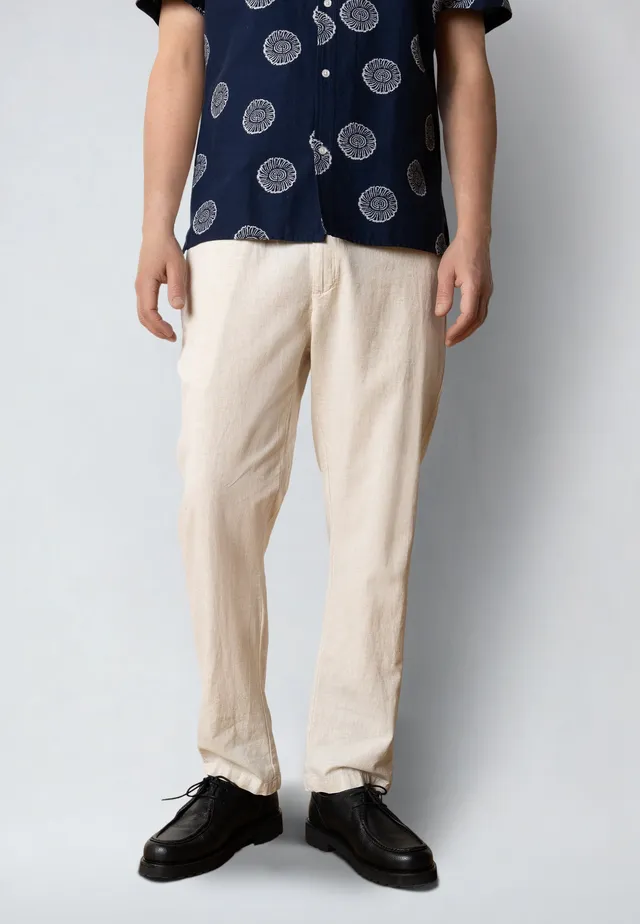 clean-cut-copenhagen-barcelona-leinenhose-hellbeige-baumwolle image 1