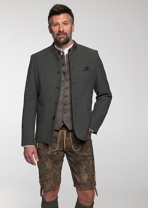 beckert-carlos-trachtenjacke-gr-n-wollstretch image 1