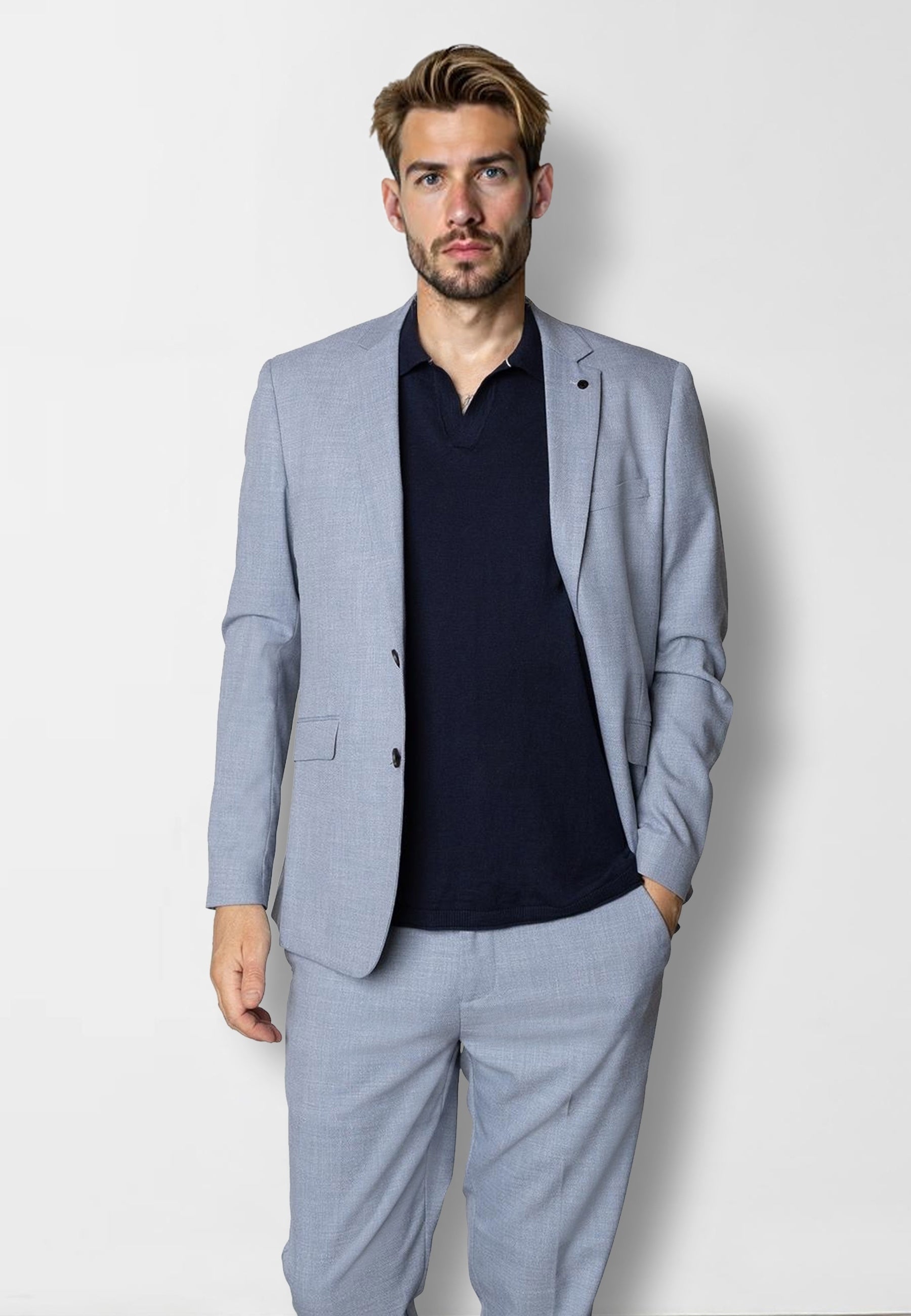 clean-cut-copenhagen-william-blazer-hellblau-melange-48 image 2