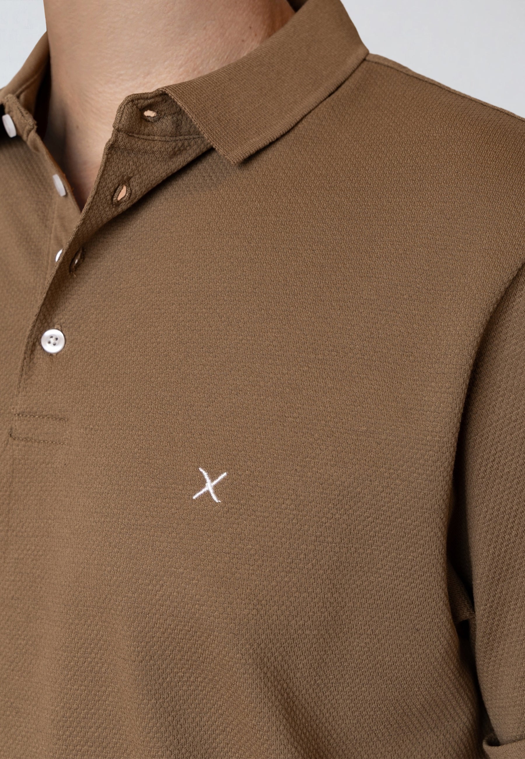 clean-cut-copenhagen-silkeborg-stretch-polo-shitake-baumwolle image 3