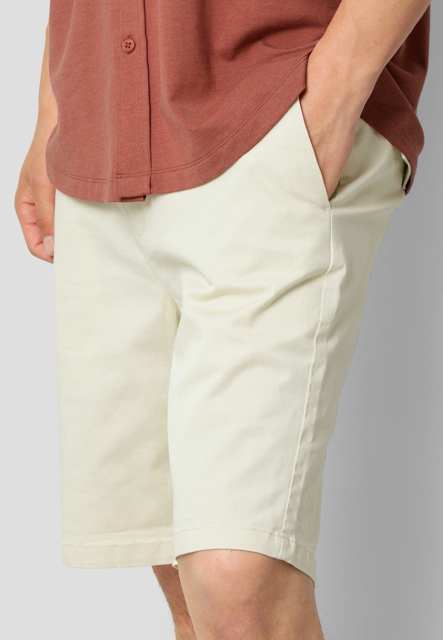 clean-cut-copenhagen-milano-chino-shorts-ecru-stretch image 3