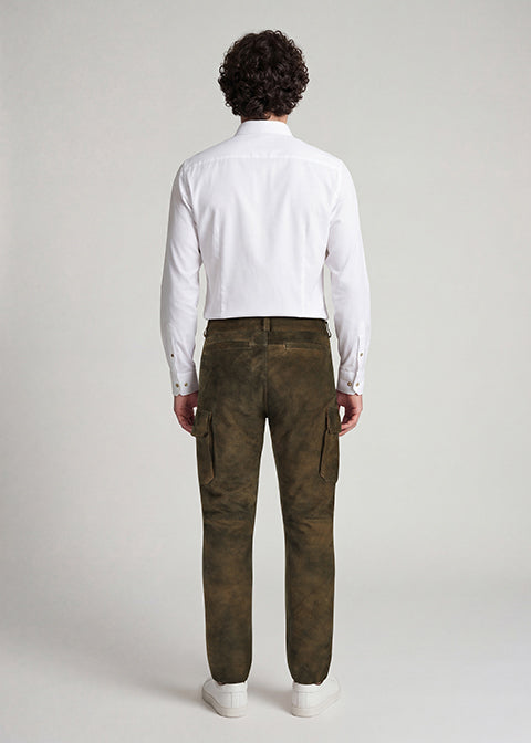 beckert-cooper-lange-lederhose-lava-ziegenvelours-gr-50 image 3