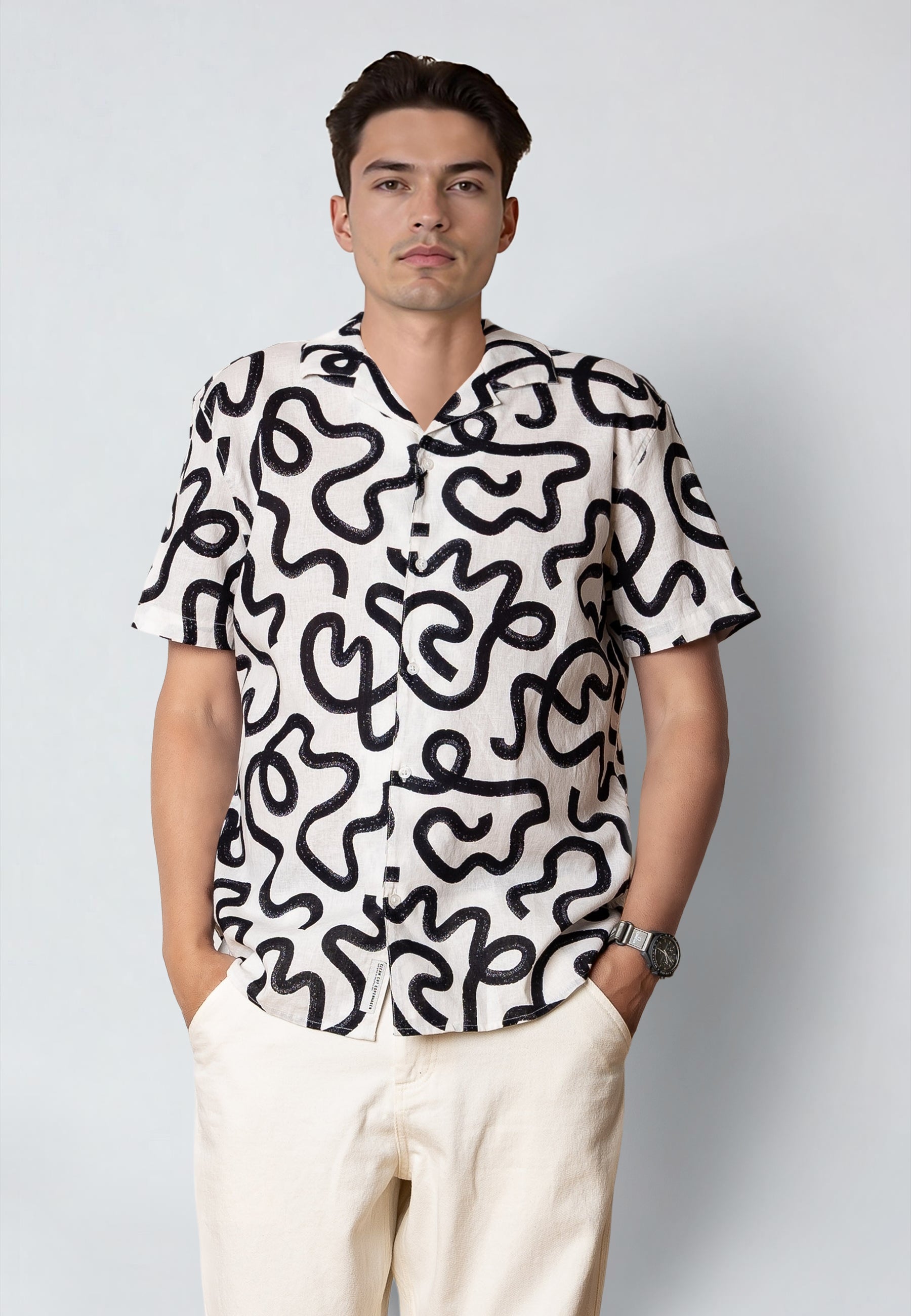 clean-cut-copenhagen-cleave-kurzarm-hemd-navy-xxl image 3