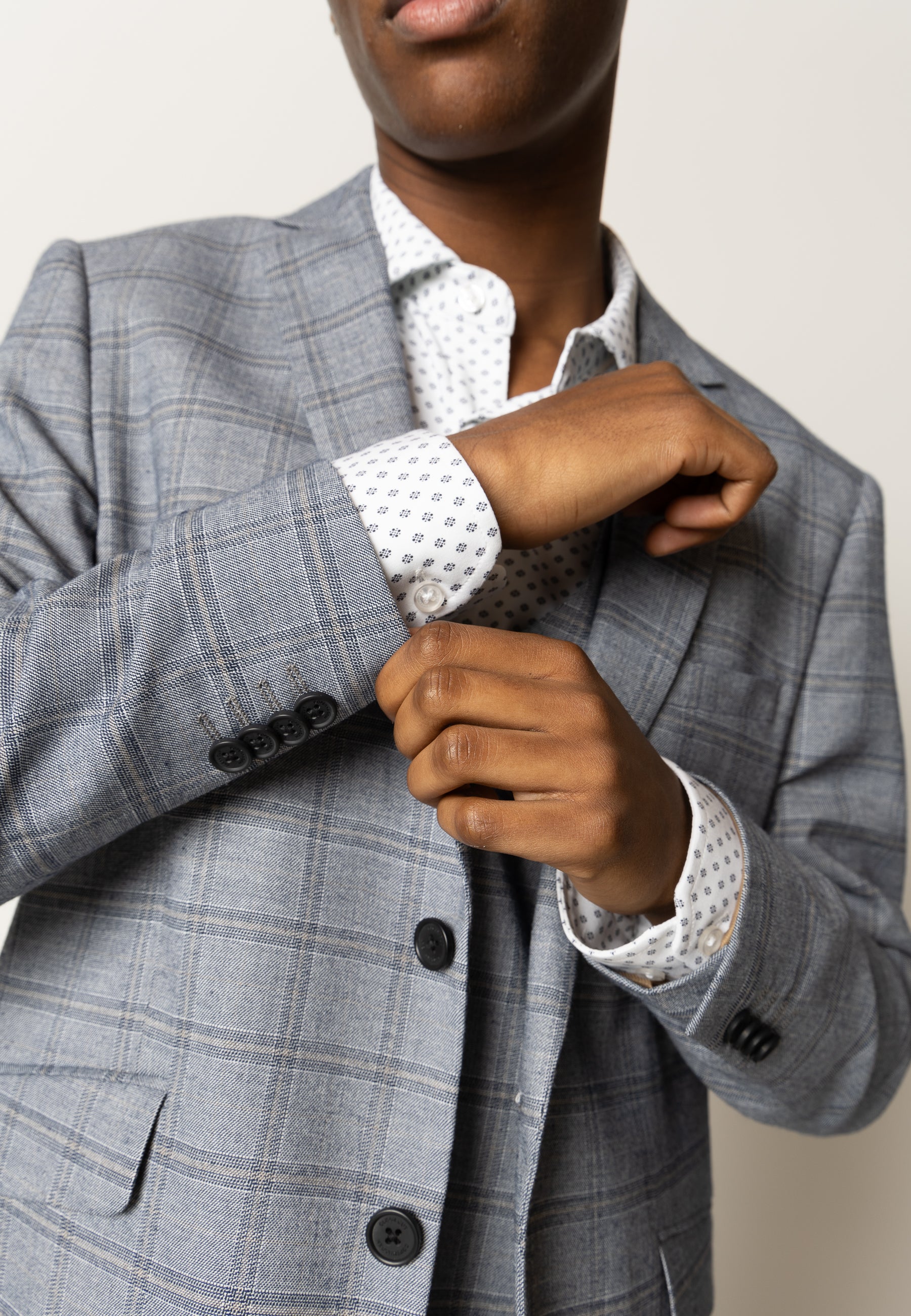clean-cut-copenhagen-storm-xo-blazer-navy-khaki-karo image 3