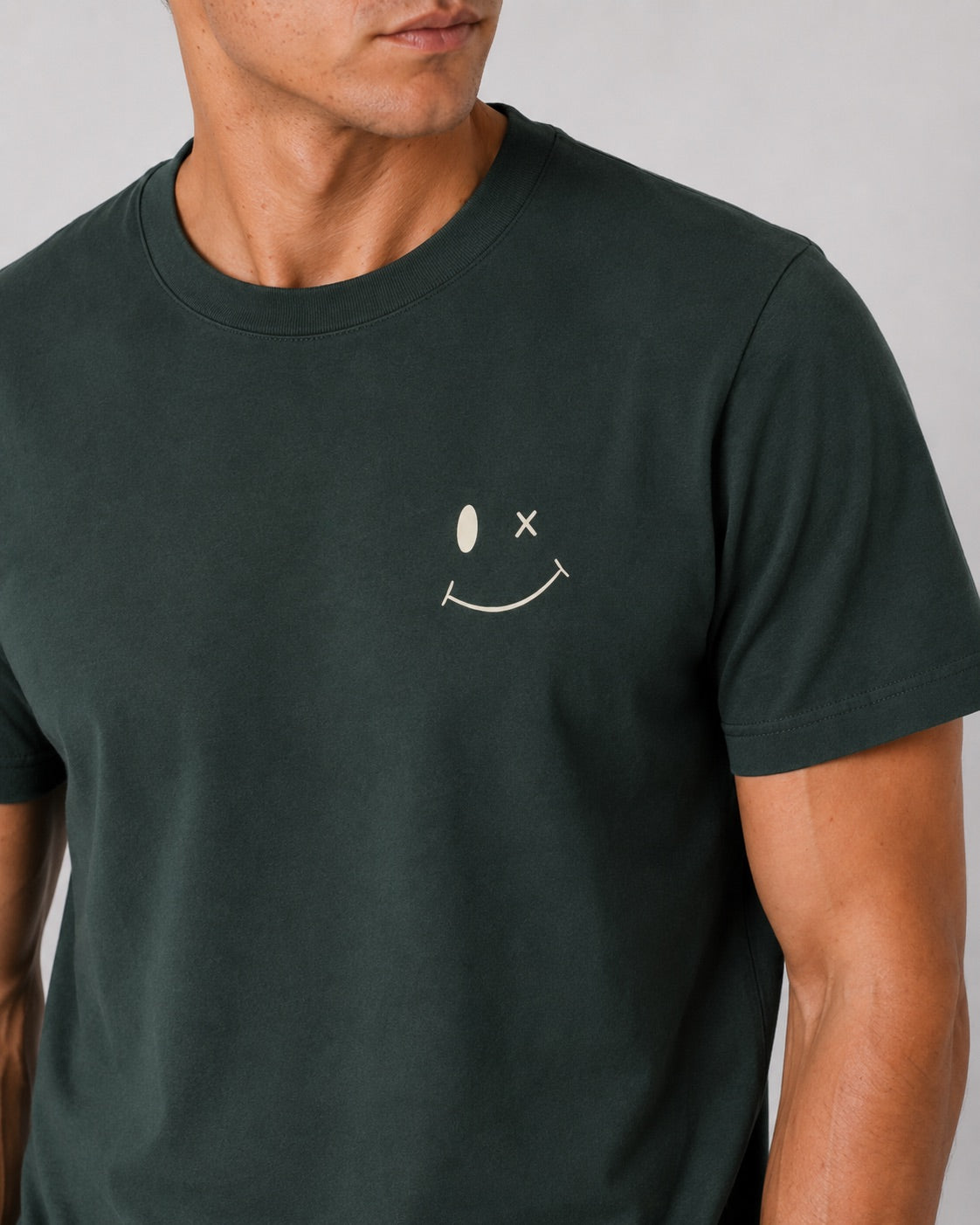 clean-cut-copenhagen-patrick-t-shirt-forest-green-bio image 2