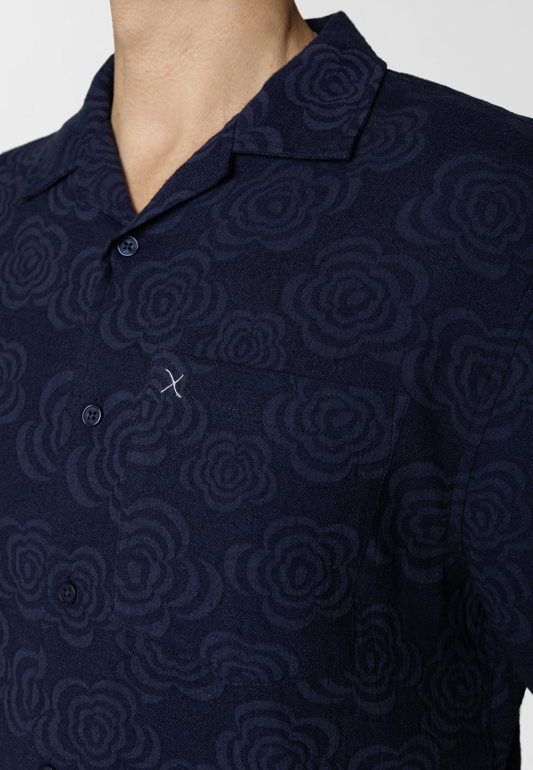 clean-cut-copenhagen-carter-herren-hemd-ecru-jacquard image 5