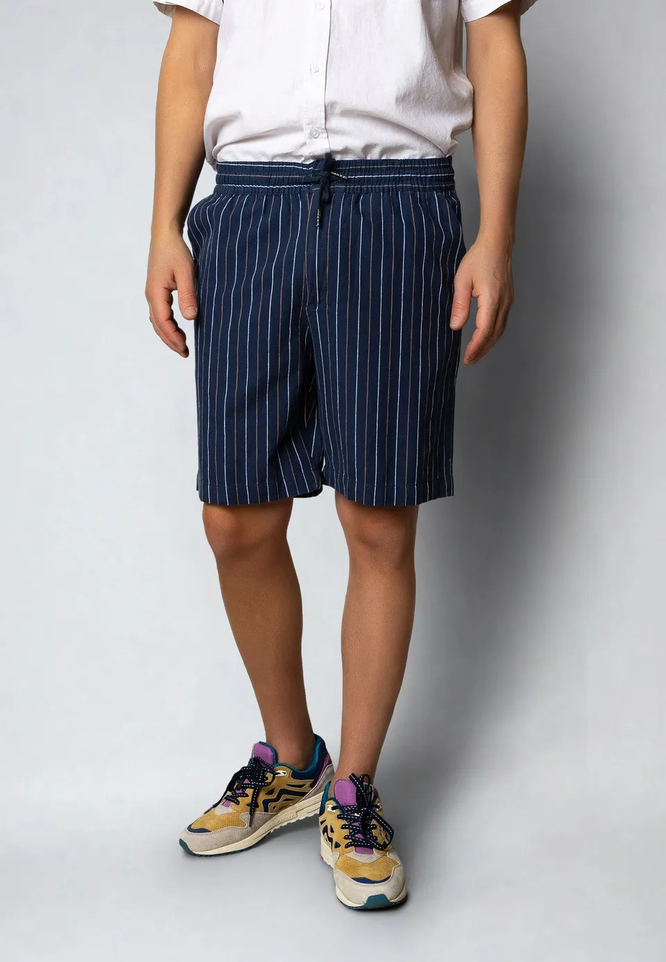 clean-cut-copenhagen-ran-linen-shorts-leinen-navy-gestreift image 1