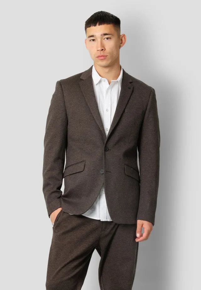 clean-cut-copenhagen-milano-stretch-jersey-blazer-braun-melange-48 image 1