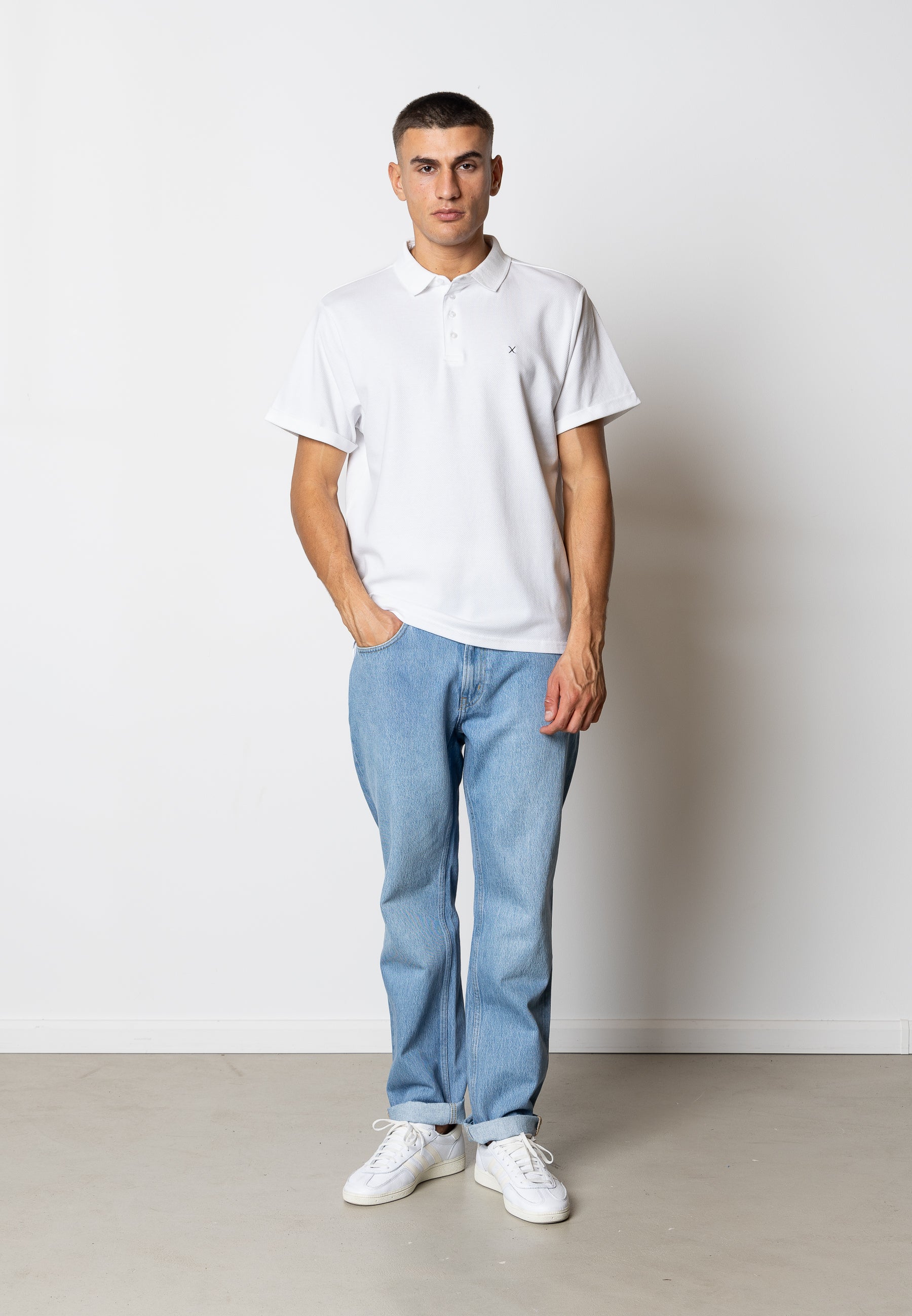 clean-cut-copenhagen-silkeborg-polo-wei-baumwolle-stretch image 2